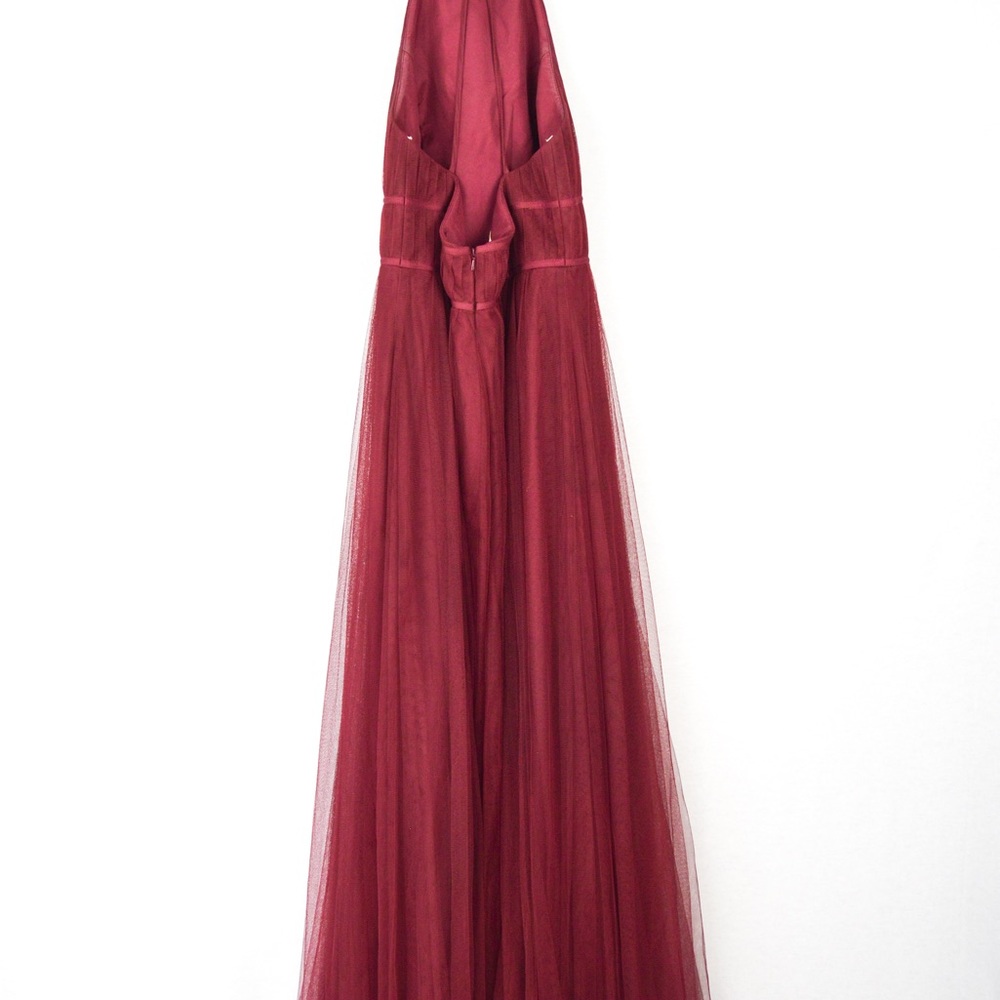 Jenny Yoo Helena Burgundy Size 6 Formal Dress - Picture 3 of 12